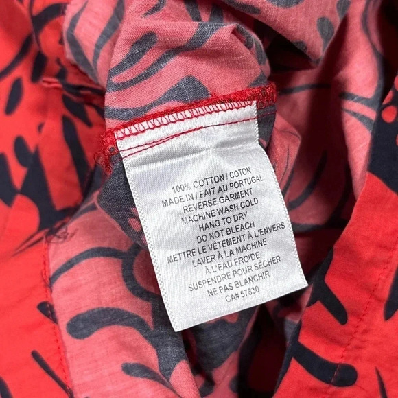 OVO October's Very Own Spellout Floral Red Hawaiian Button S/S Shirt Mens Small - Picture 7 of 8